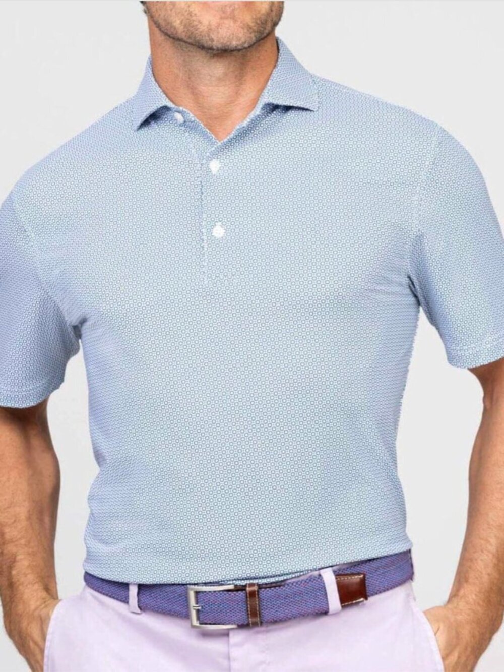Turtleson Raynor Blue Golf Preppy Men's Performance Polo Shirt Size 2XL